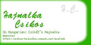 hajnalka csikos business card